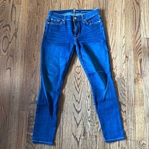 Women's 7 For All Mankind the skinny jeans size 31 in excellent shape